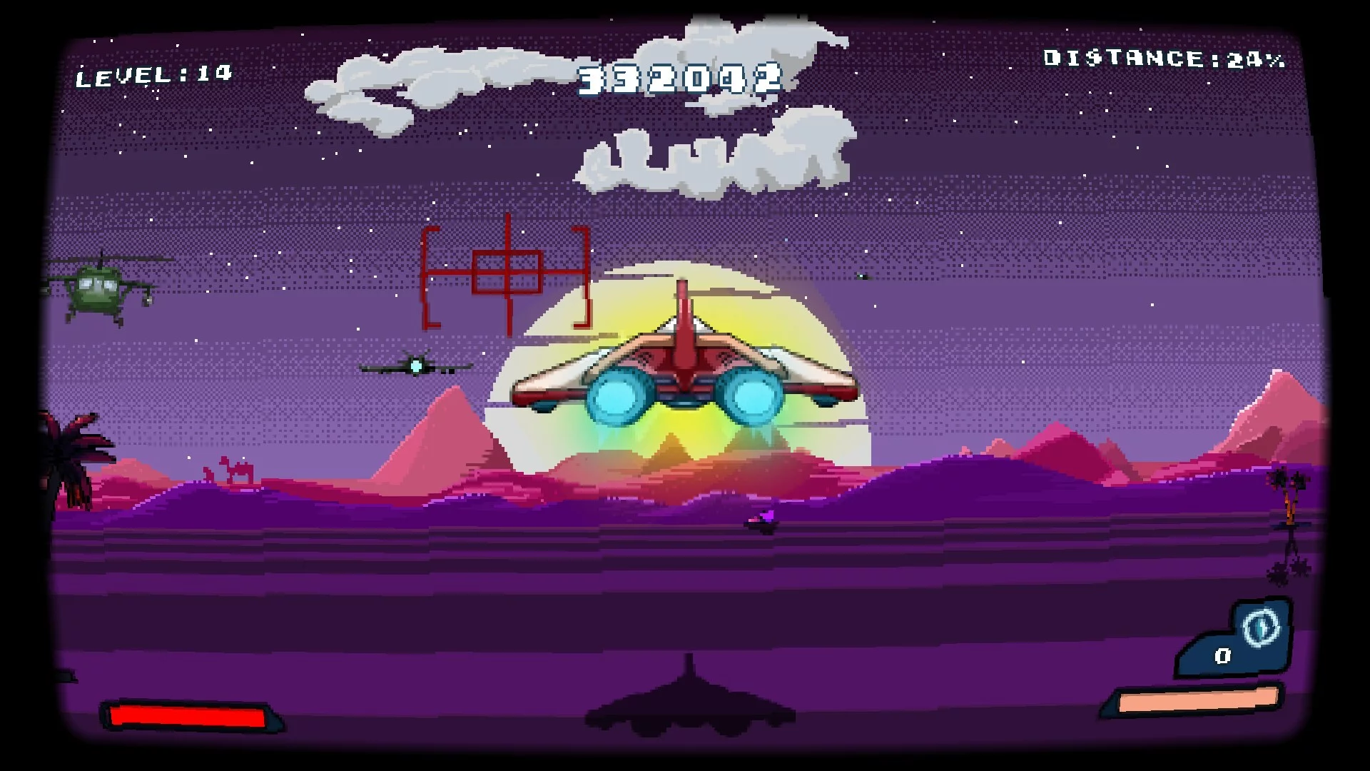 Изображение игры: Sky Harrier: Alpha Code