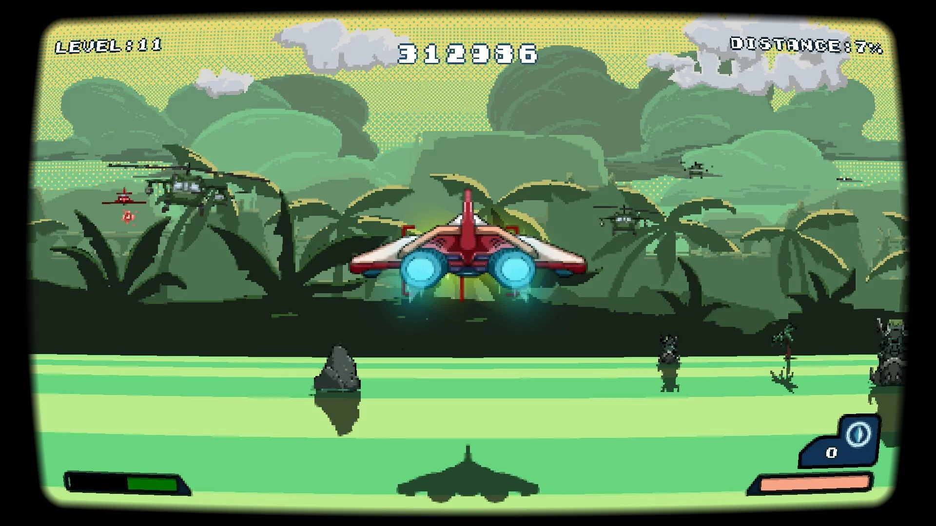 Изображение игры: Sky Harrier: Alpha Code