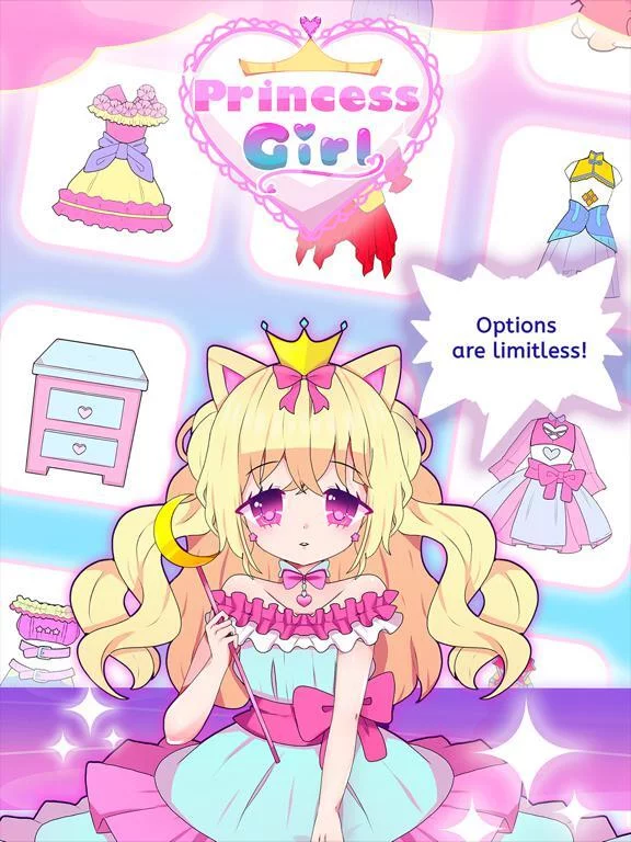 Изображение игры: Princess Girl - Avatar Maker