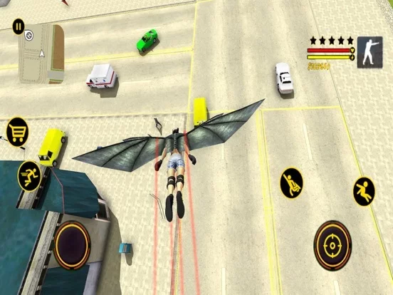 Изображение игры: Flying Falcon hero Simulator