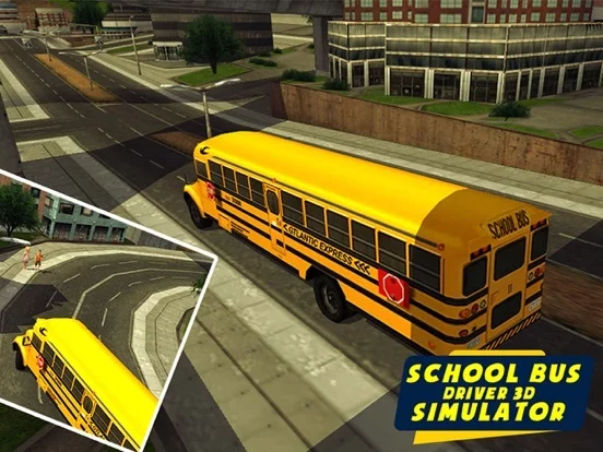 Изображение игры: School bus driving 2021