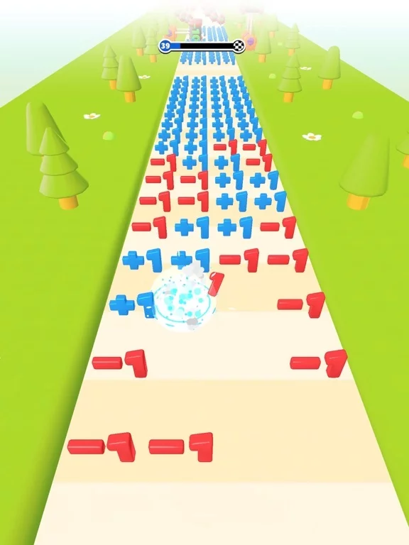 Изображение игры: Number Run 3D