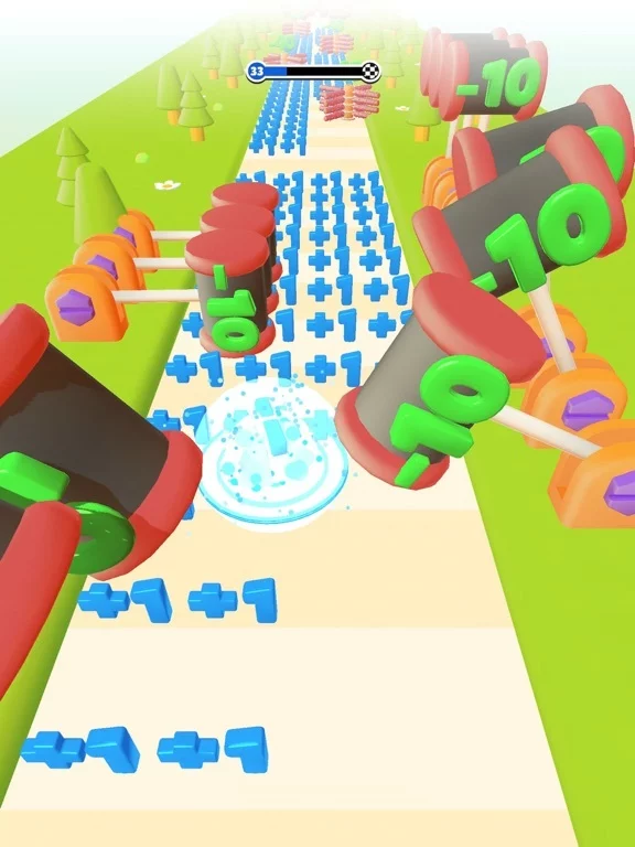 Изображение игры: Number Run 3D