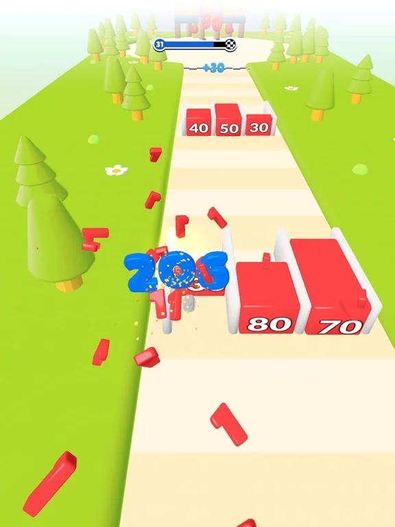 Изображение игры: Number Run 3D