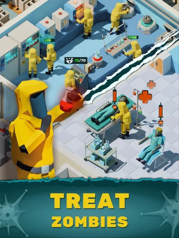 Изображение игры: Idle Zombie Hospital Builder