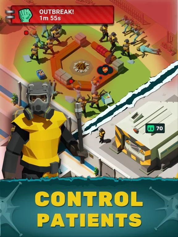 Изображение игры: Idle Zombie Hospital Builder