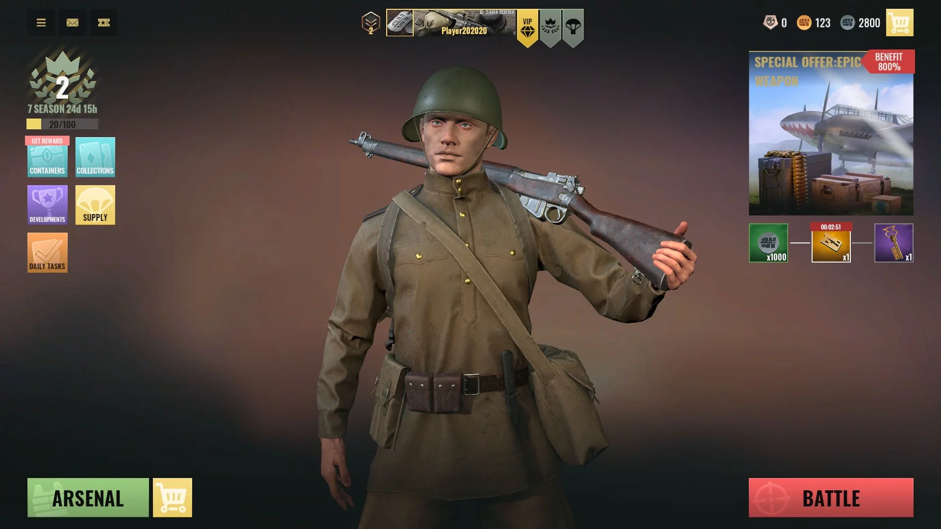 Изображение игры: Ghosts of War: Battle Royale WW2 Shooting games