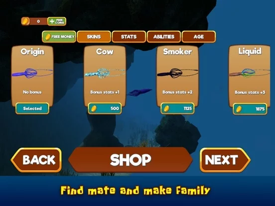 Изображение игры: Squid Survival Simulator: Sea Animal Life 3D