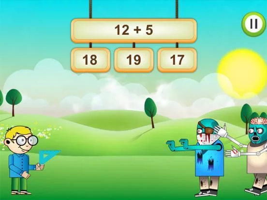 Изображение игры: Math vs Undead - School Edition: Fun Maths Game
