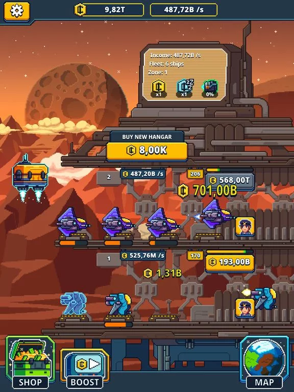 Изображение игры: Idle Space: Tycoon