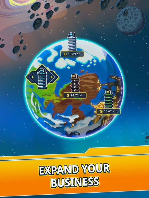 Изображение игры: Idle Space: Tycoon