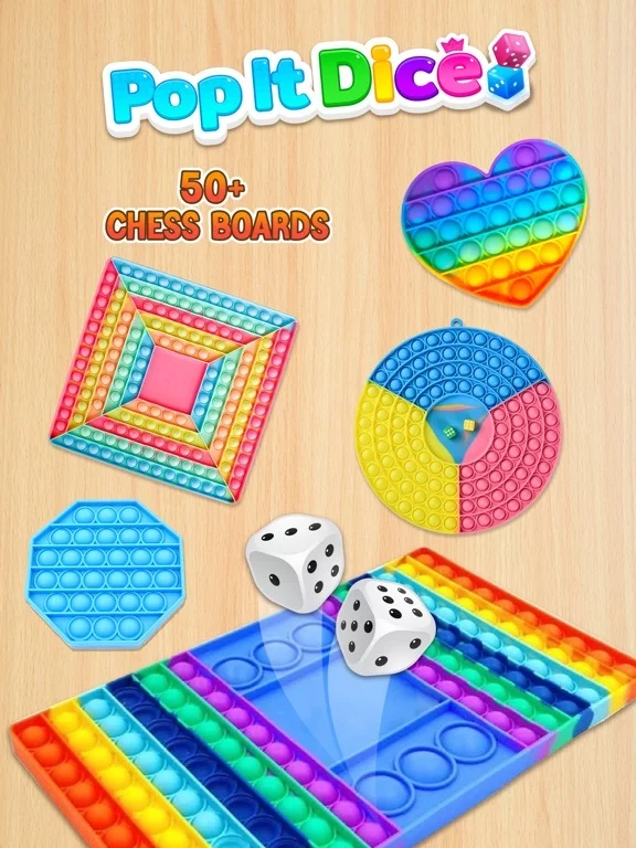 Изображение игры: Pop It Chess - Pop It Dice 3D