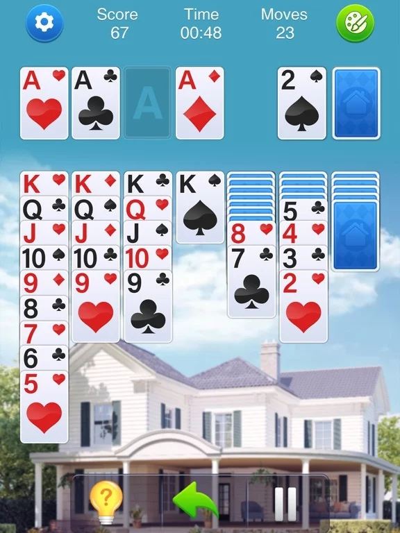 Изображение игры: Solitaire Makeover Home Design