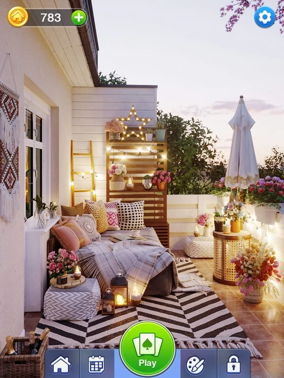 Изображение игры: Solitaire Makeover Home Design
