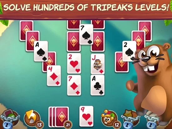 Изображение игры: Treepeaks Solitaire Tripeaks