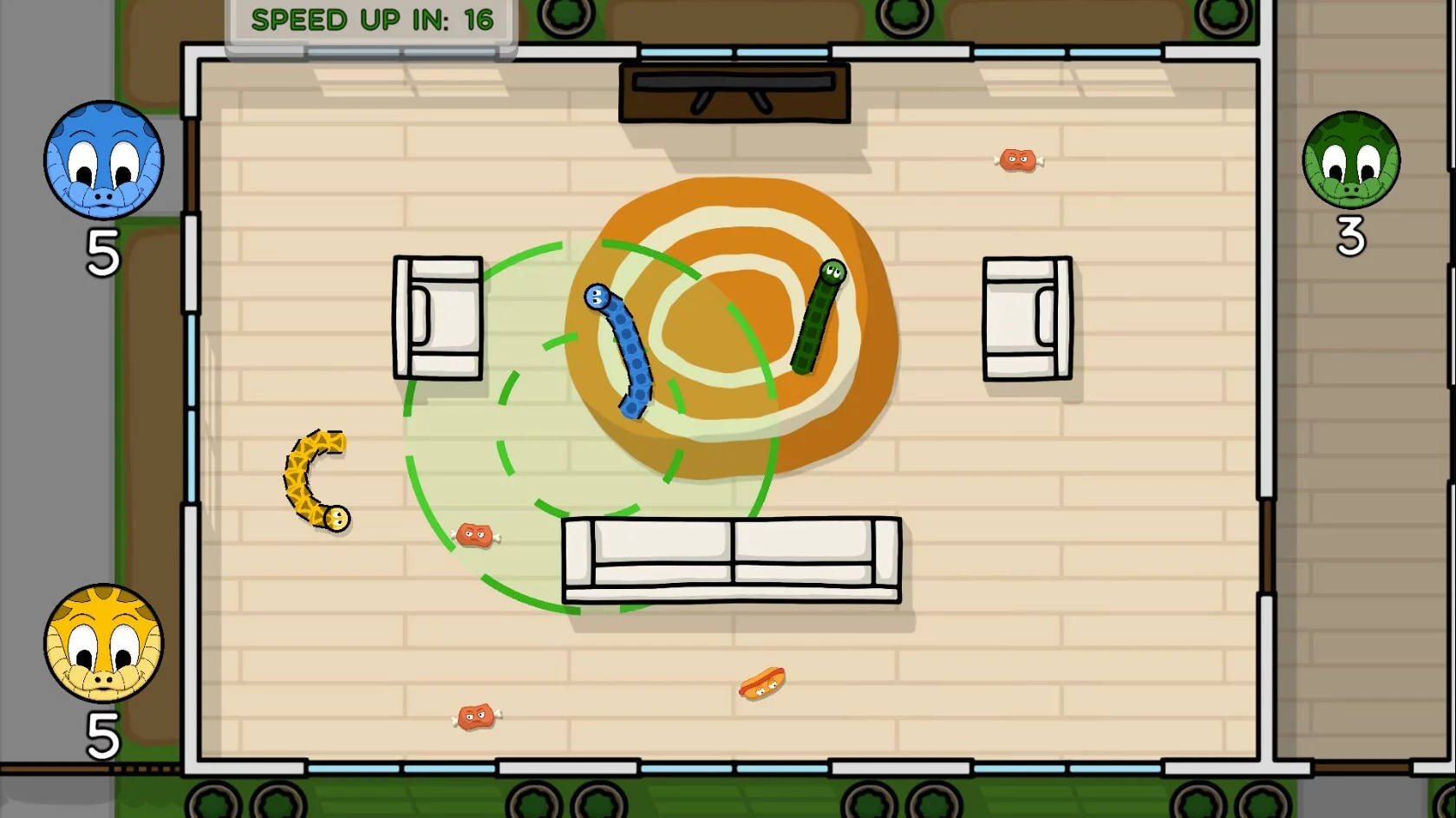 Изображение игры: Battle Snakes