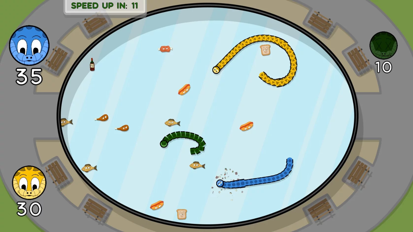 Изображение игры: Battle Snakes