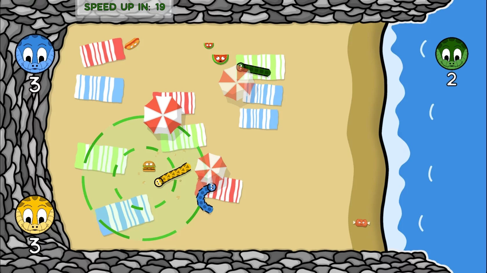 Изображение игры: Battle Snakes