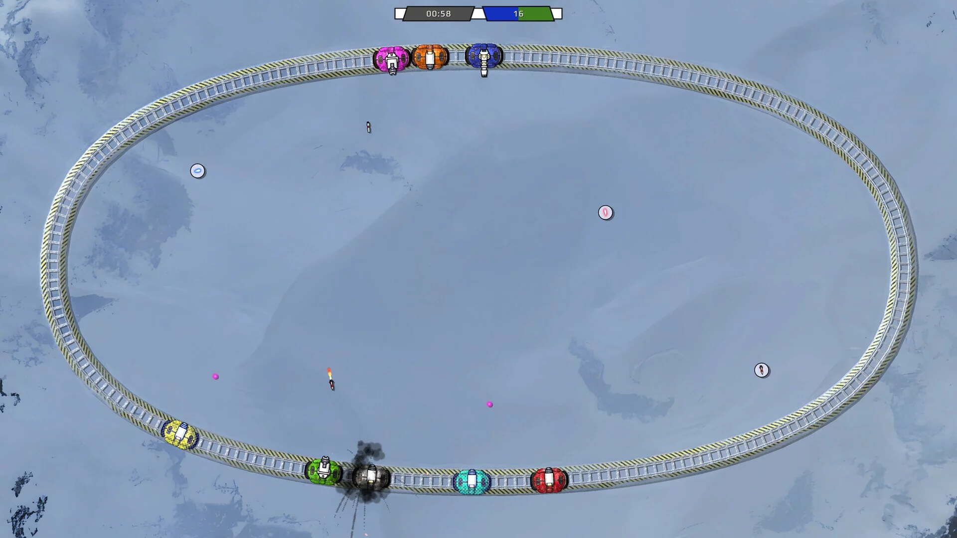 Изображение игры: Rail Fights