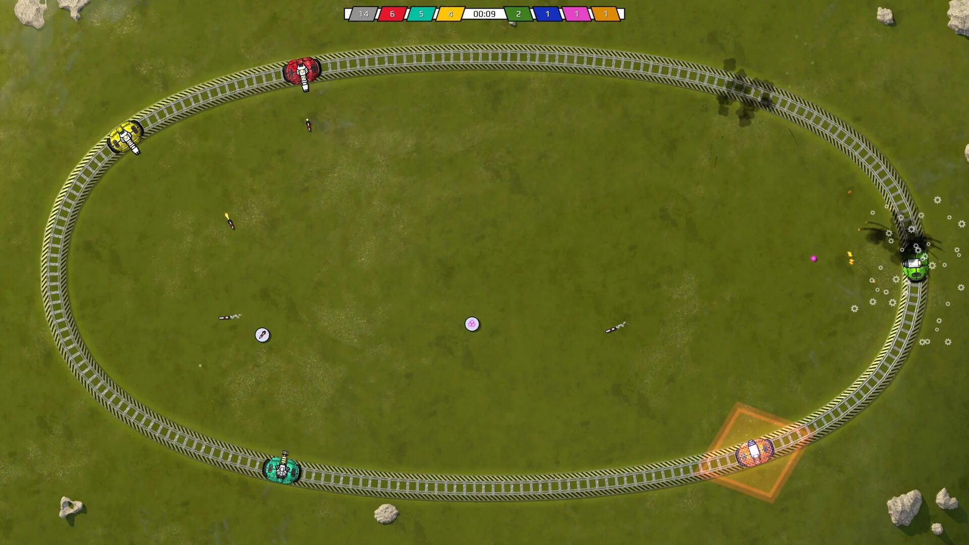 Изображение игры: Rail Fights