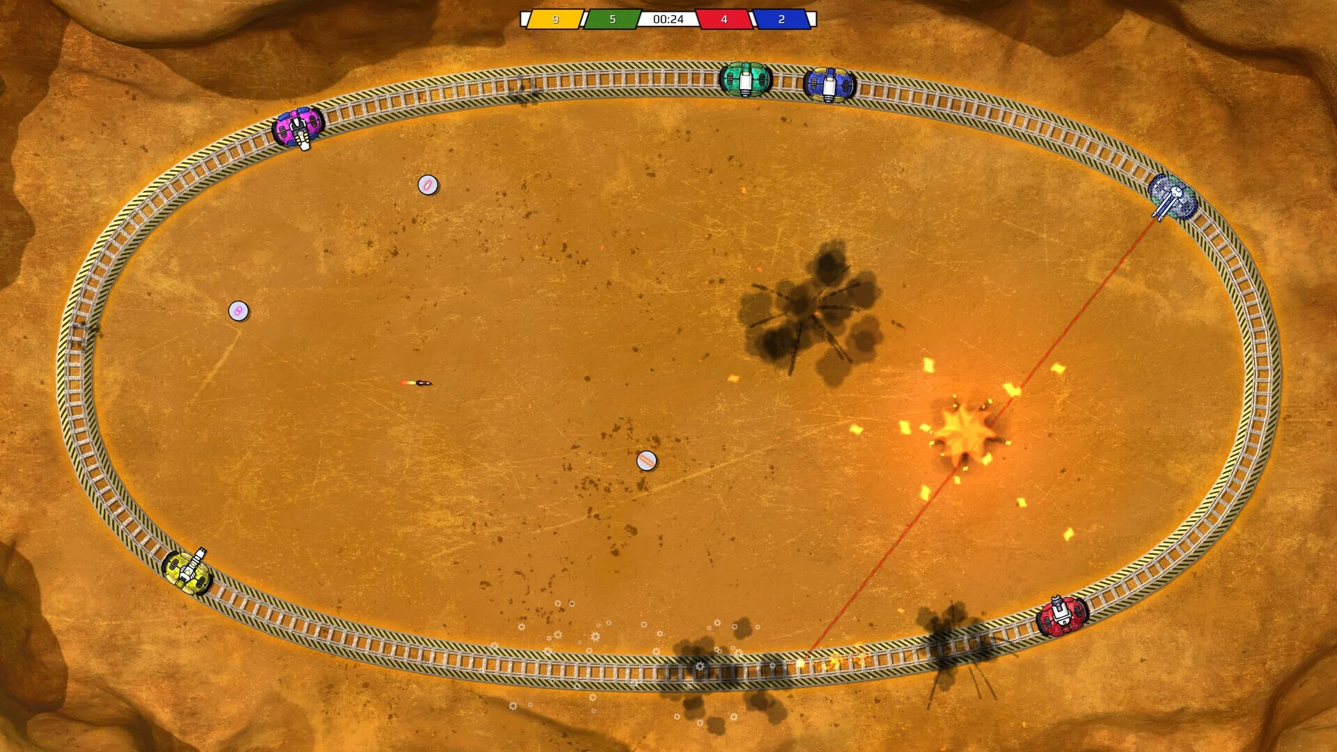 Изображение игры: Rail Fights