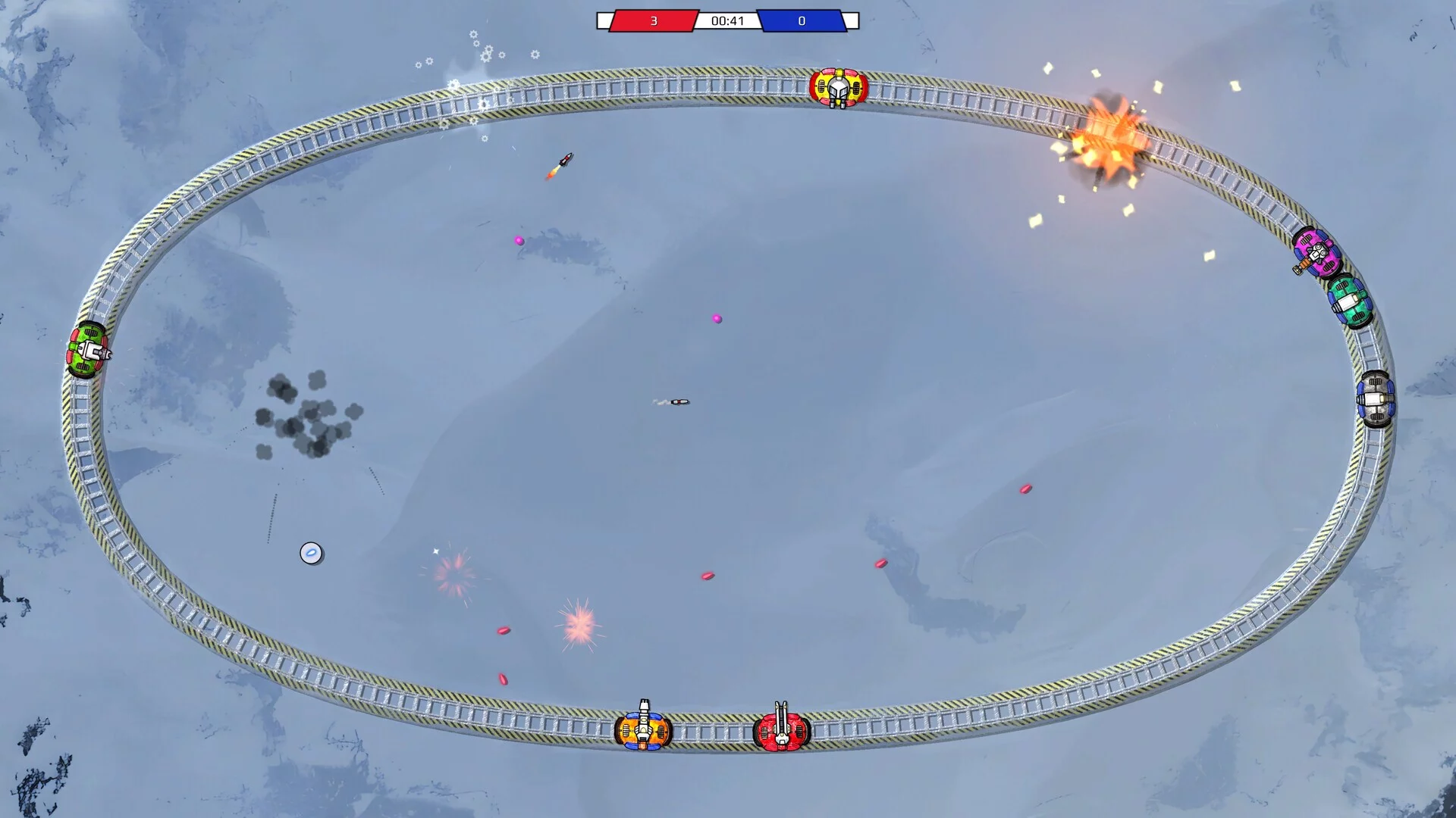 Изображение игры: Rail Fights