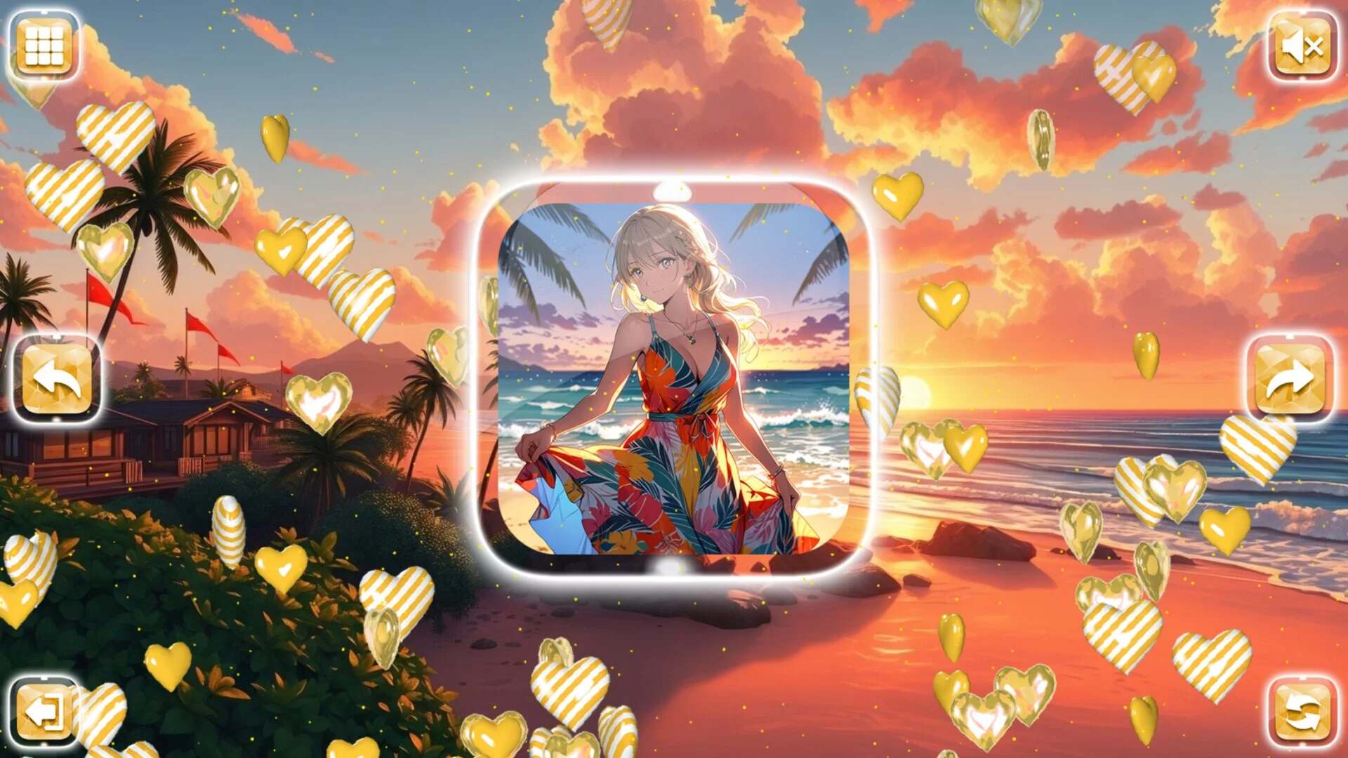 Изображение игры: Lovely Anime Puzzle: Summer