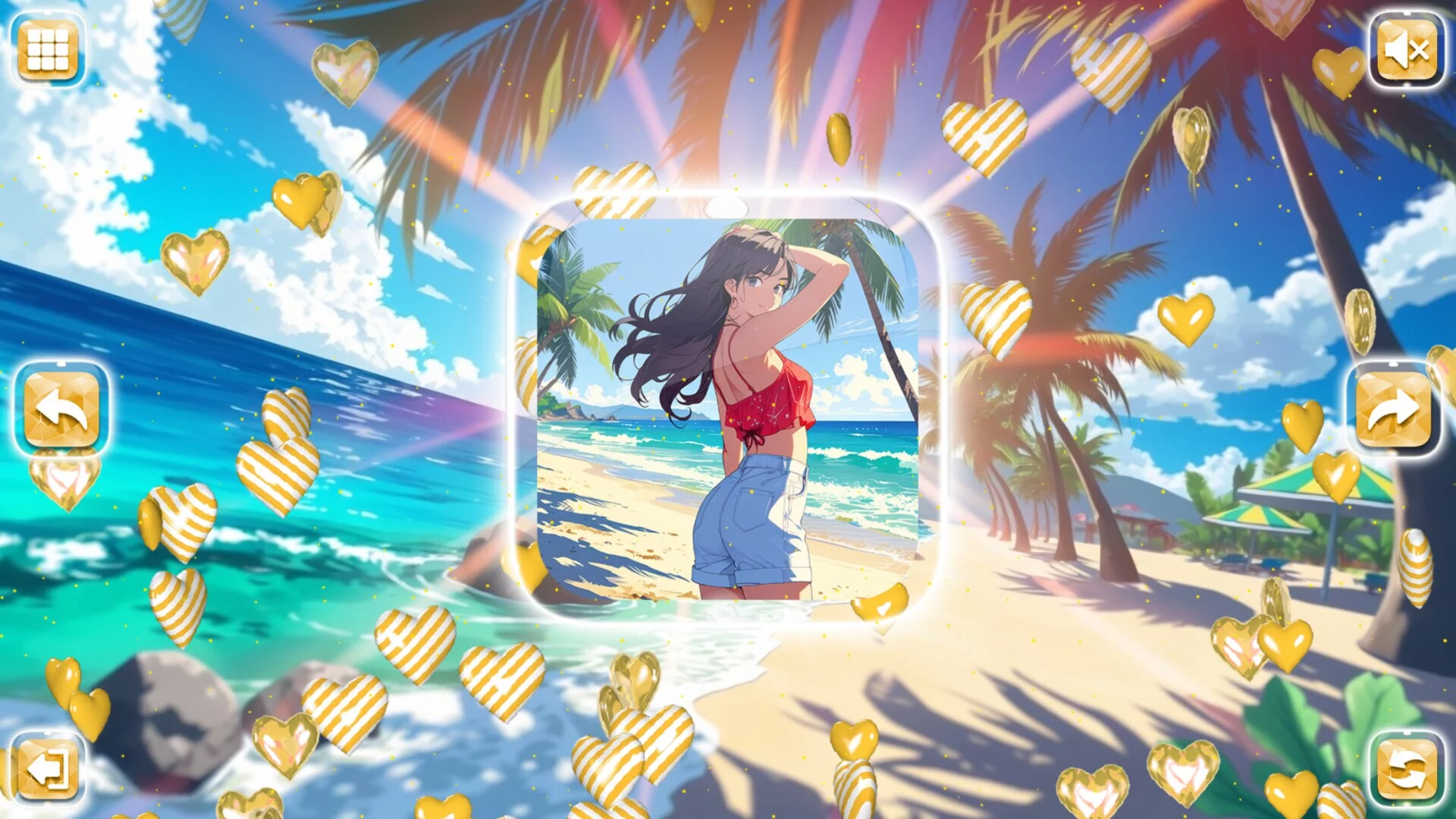 Изображение игры: Lovely Anime Puzzle: Summer