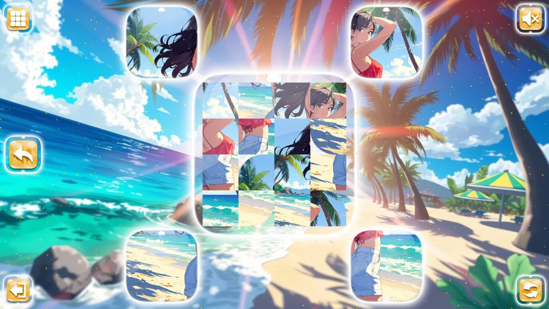 Изображение игры: Lovely Anime Puzzle: Summer