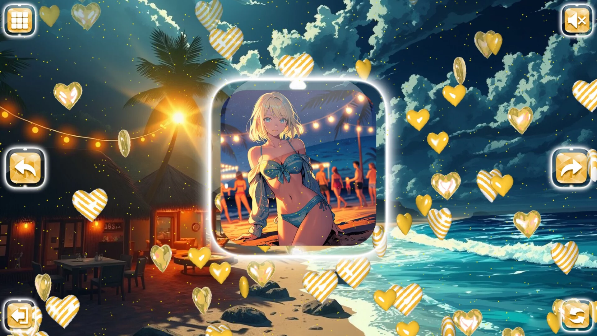 Изображение игры: Lovely Anime Puzzle: Summer