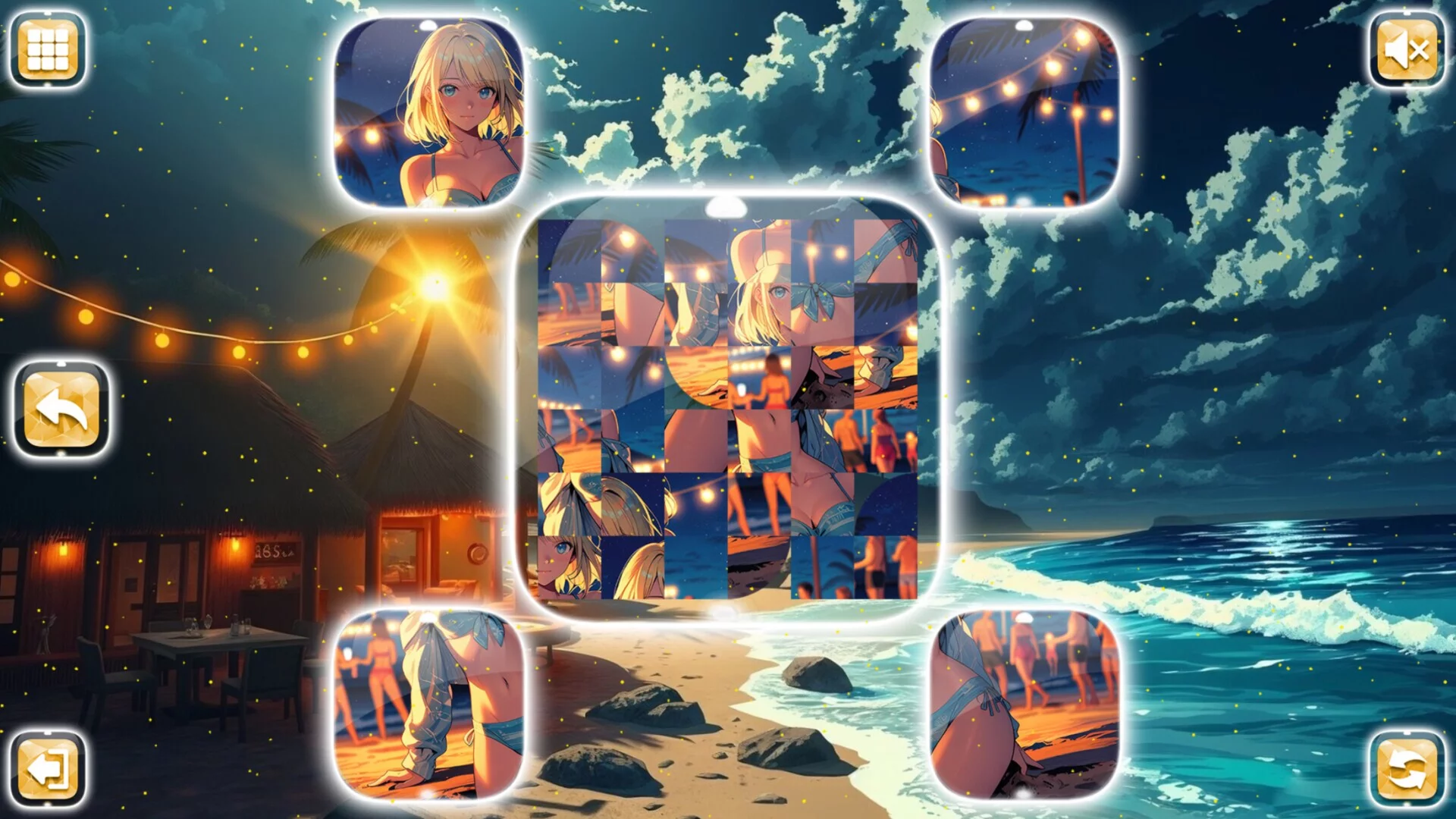 Изображение игры: Lovely Anime Puzzle: Summer