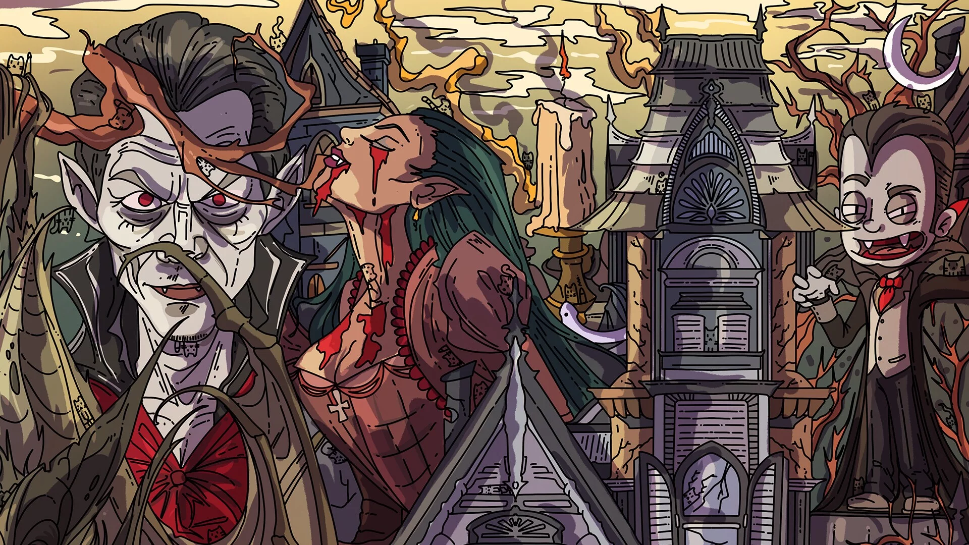 Изображение игры: 100 Vampire Cats
