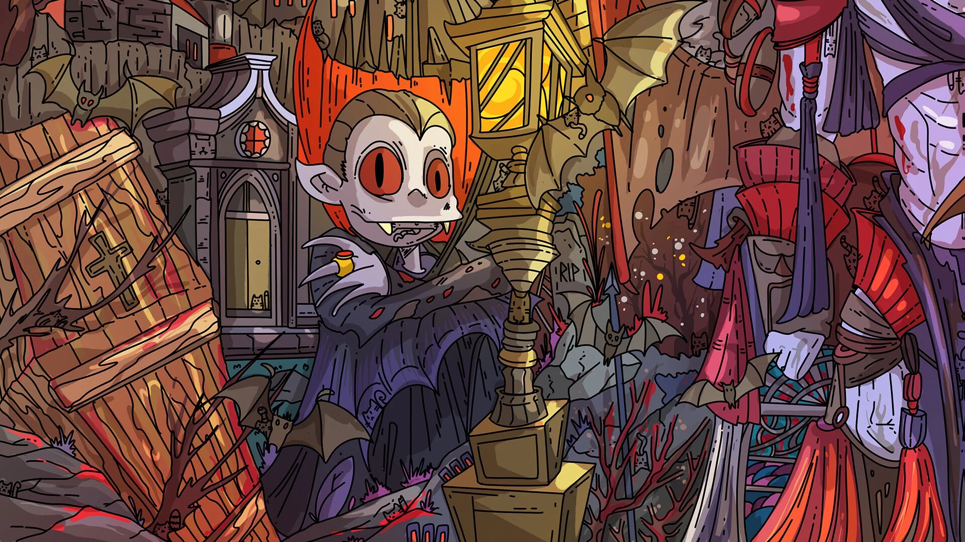 Изображение игры: 100 Vampire Cats