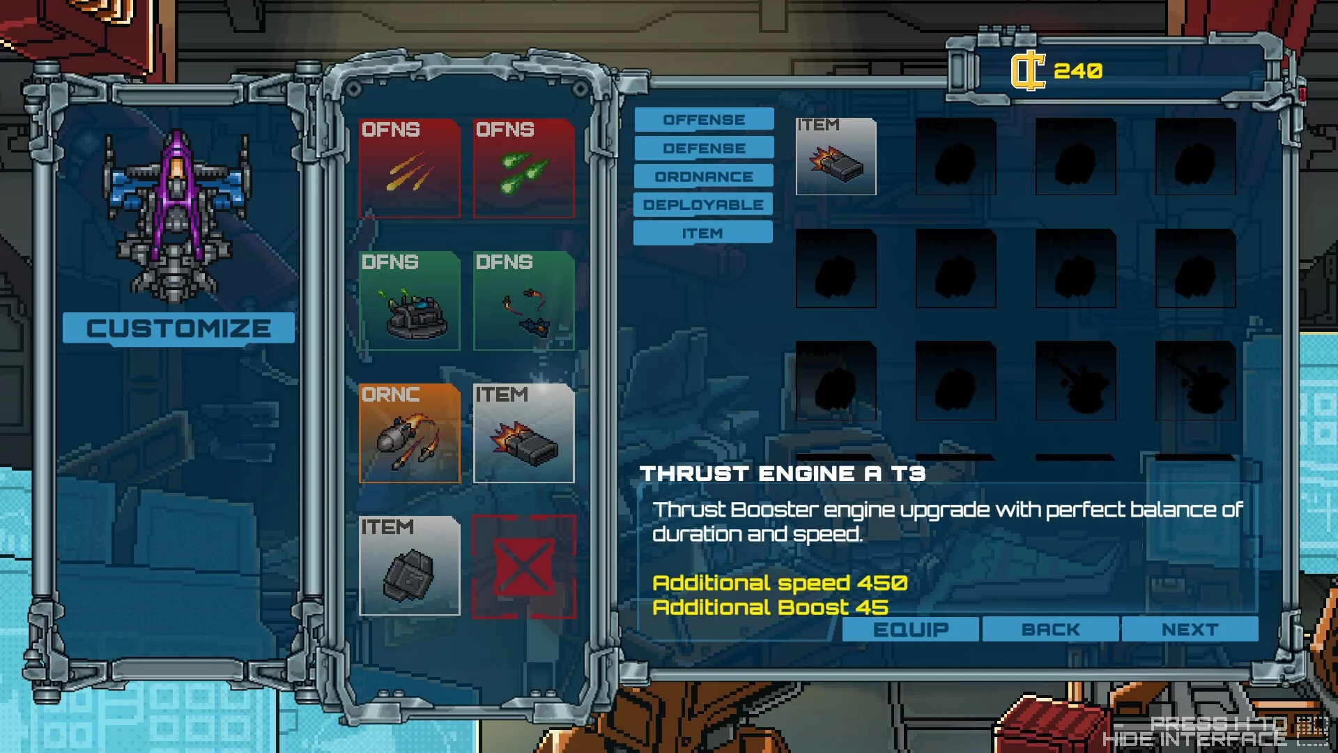 Изображение игры: Hyperspace Striker