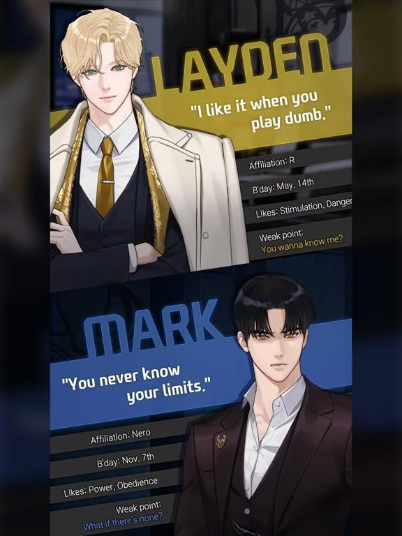 Изображение игры: Killing Kiss: BL story game