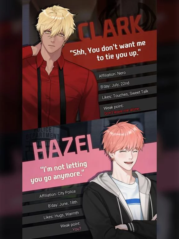 Изображение игры: Killing Kiss: BL story game