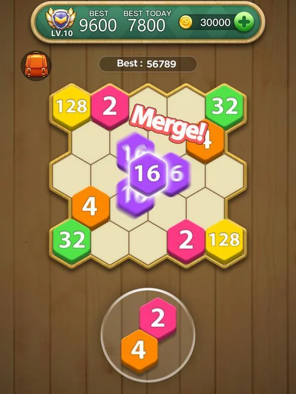 Изображение игры: Hexa Number Puzzle