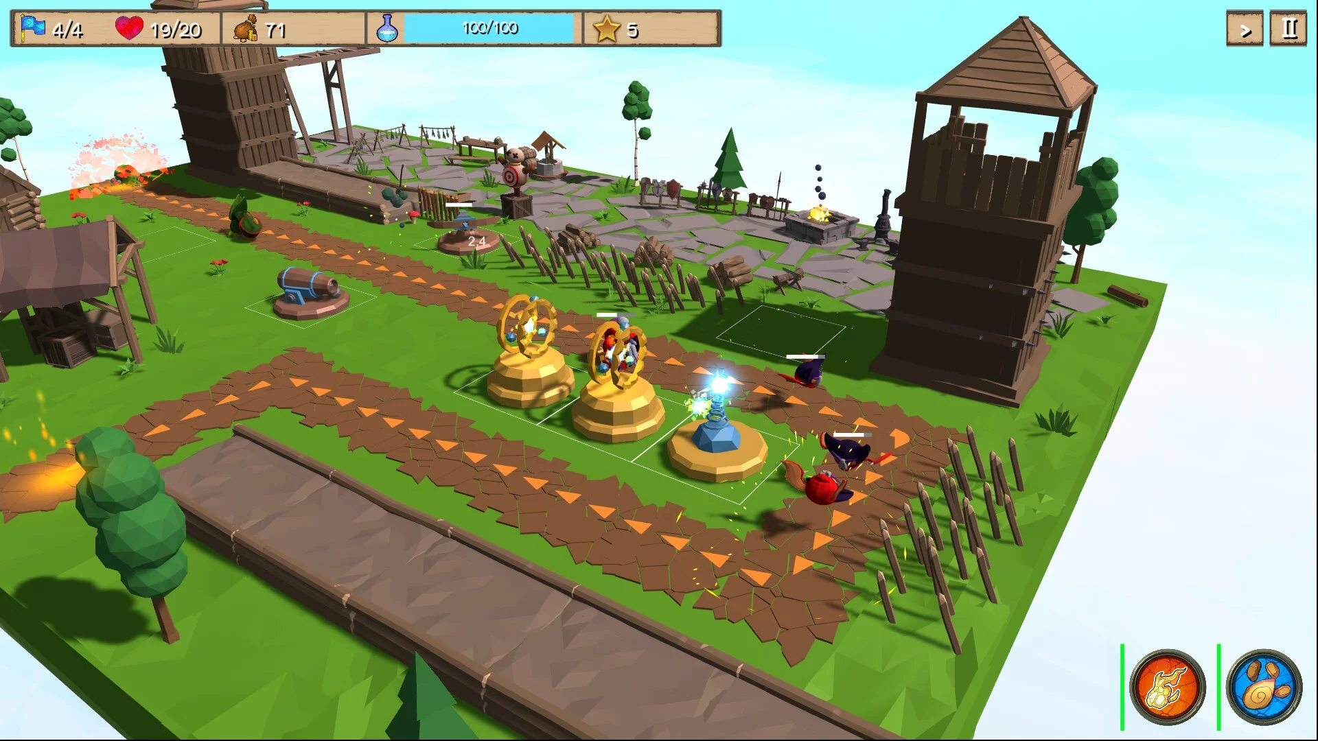 Изображение игры: Voxelia Defenders