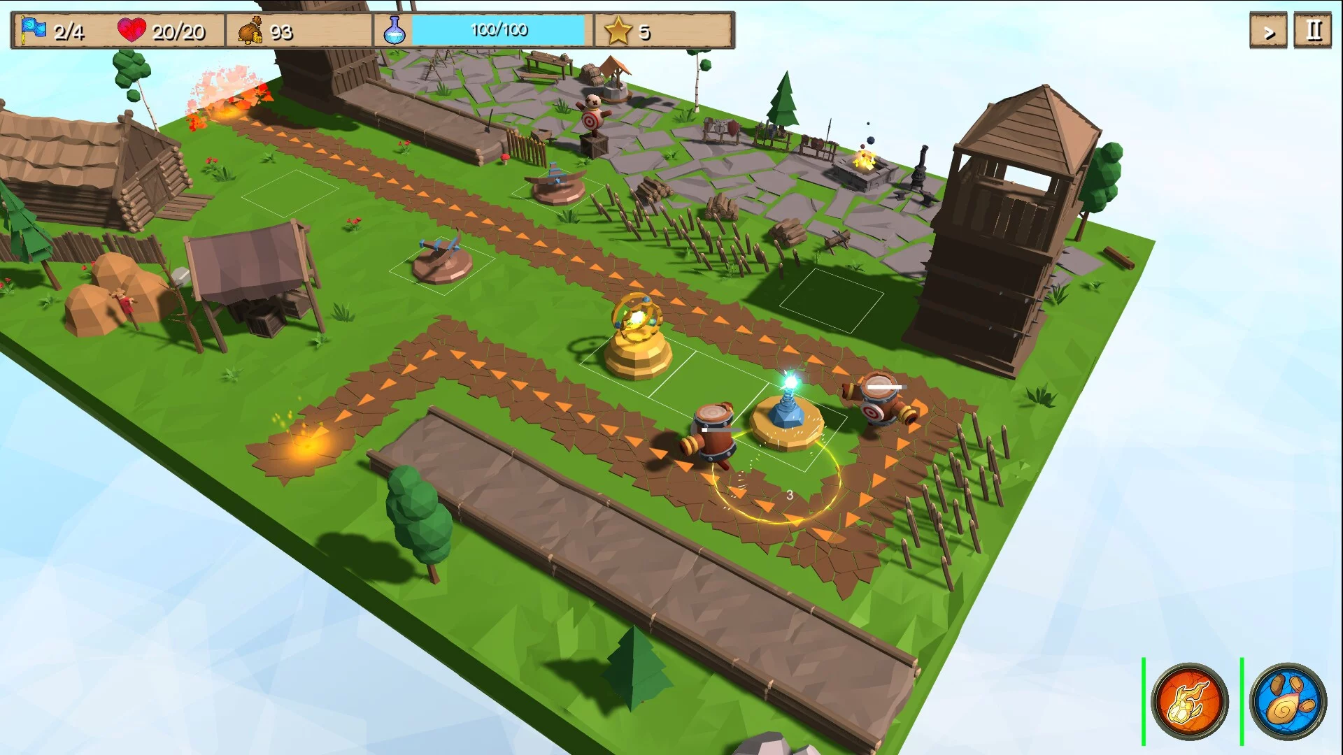 Изображение игры: Voxelia Defenders