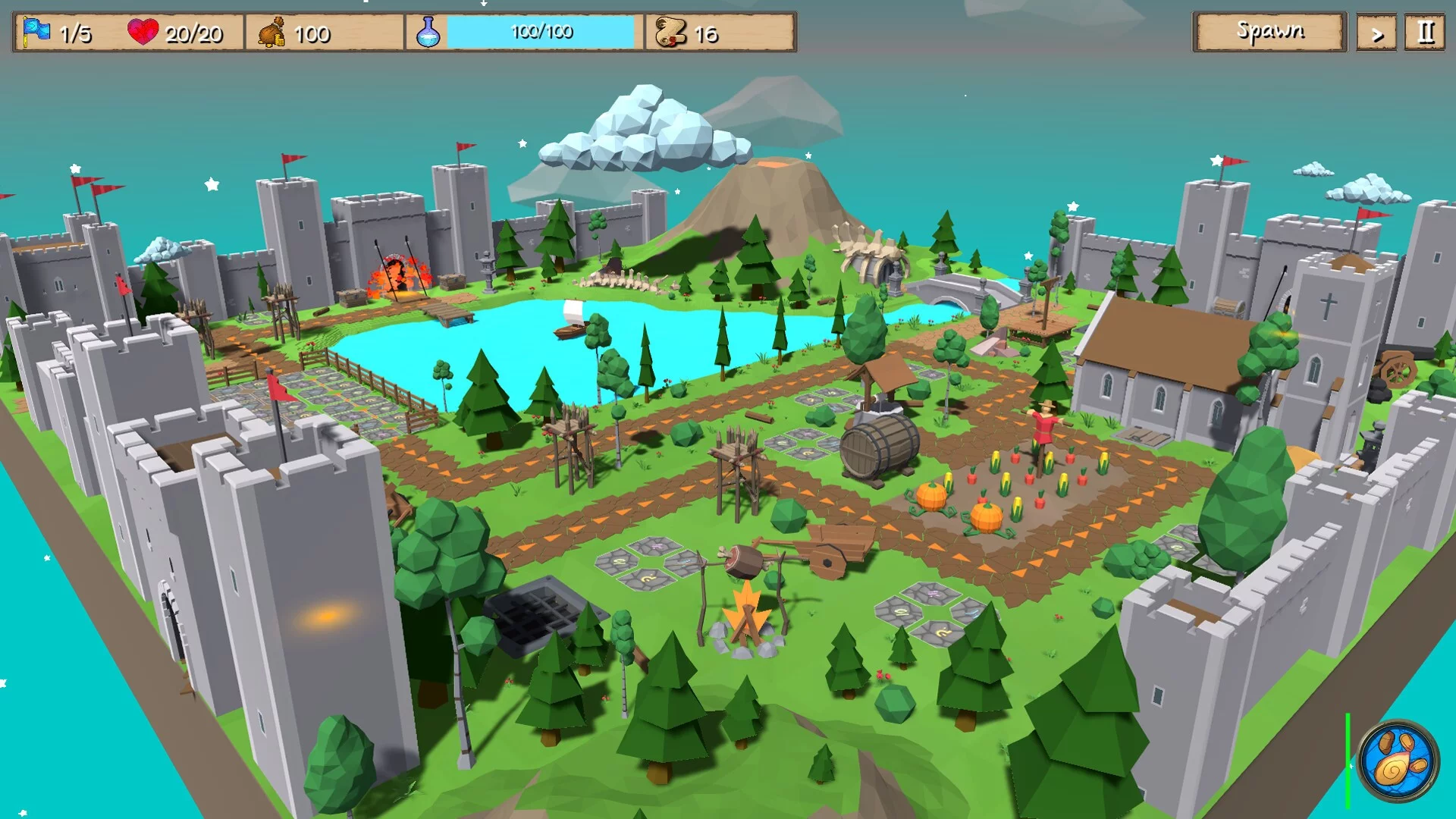Изображение игры: Voxelia Defenders