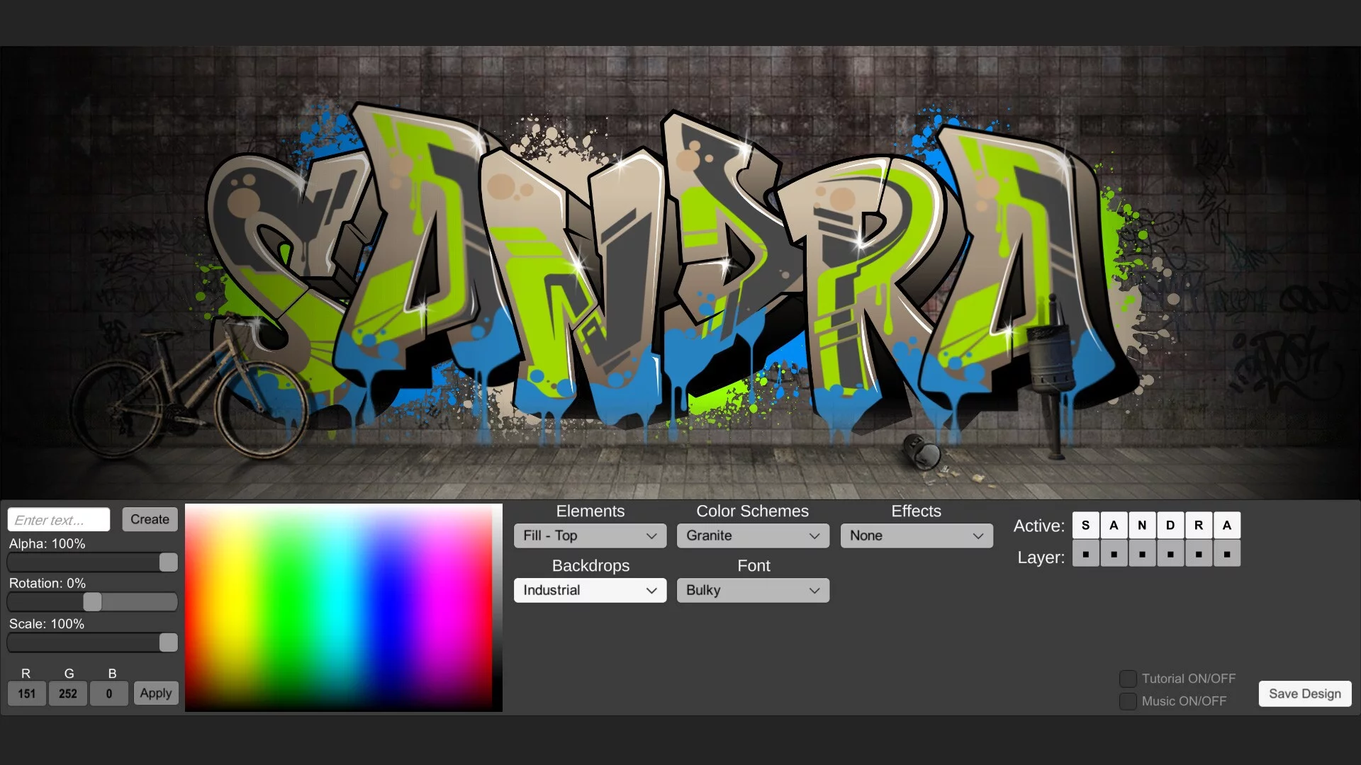 Изображение игры: The Graffiti Creator