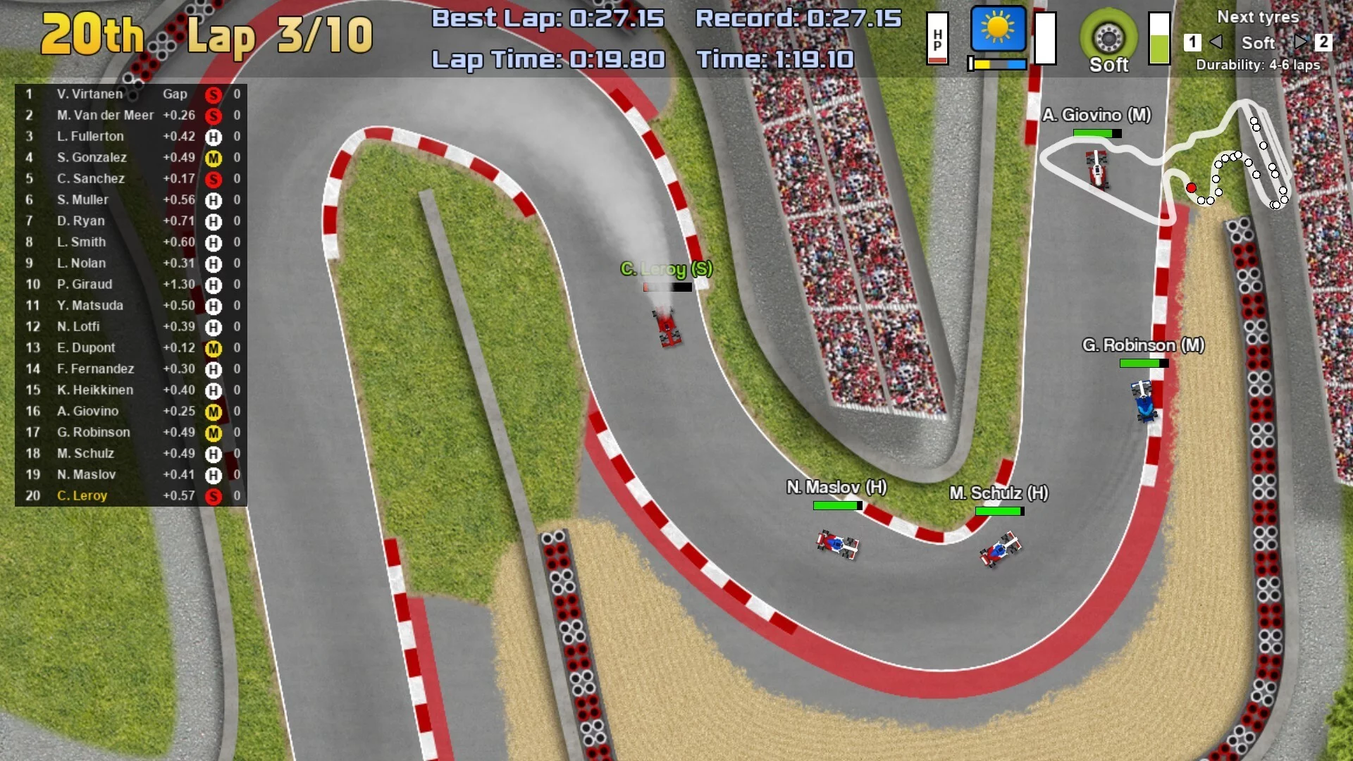 Изображение игры: Ultimate Racing 2D 2