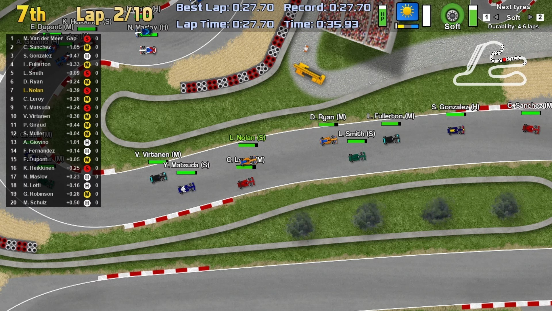 Изображение игры: Ultimate Racing 2D 2