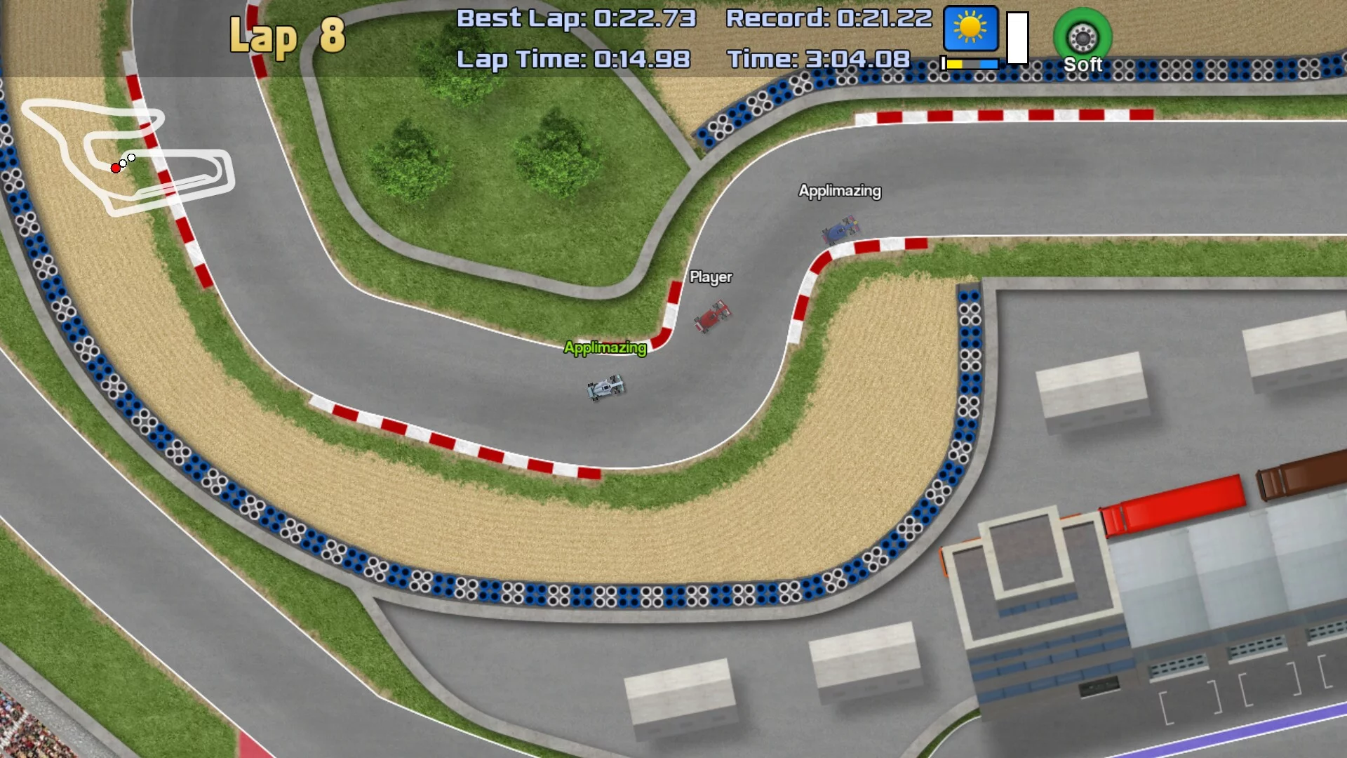 Изображение игры: Ultimate Racing 2D 2