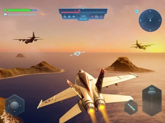 Изображение игры: Sky Warriors: Airplane Combat