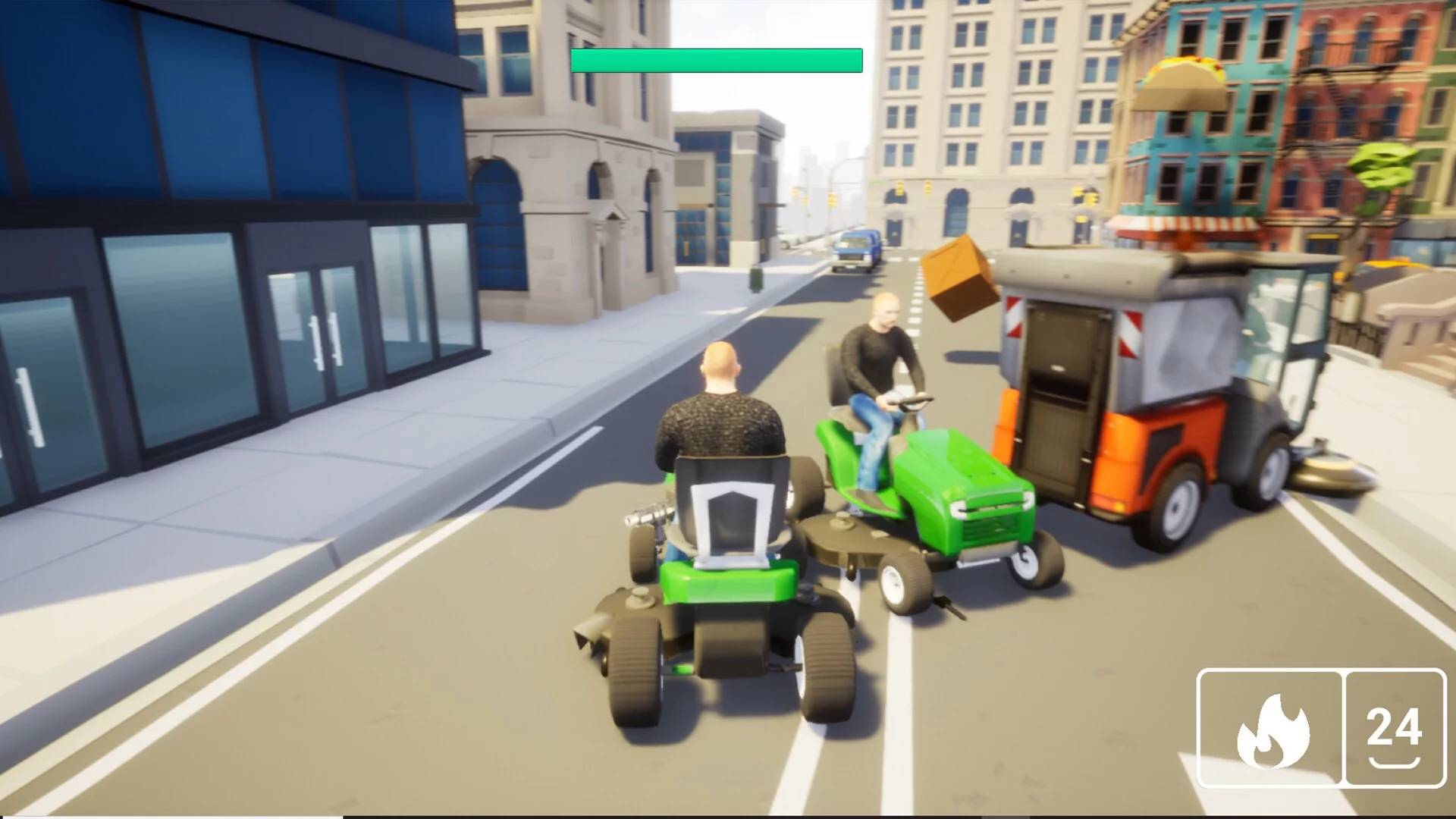 Изображение игры: Lawnmower Game: Battle