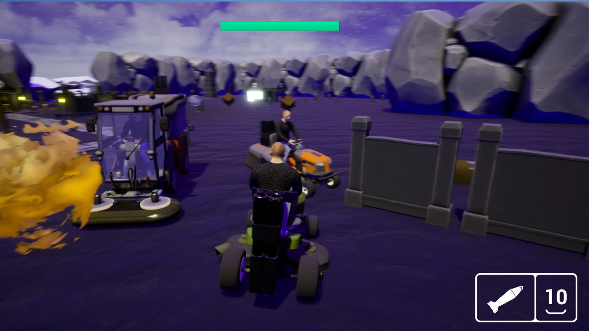 Изображение игры: Lawnmower Game: Battle