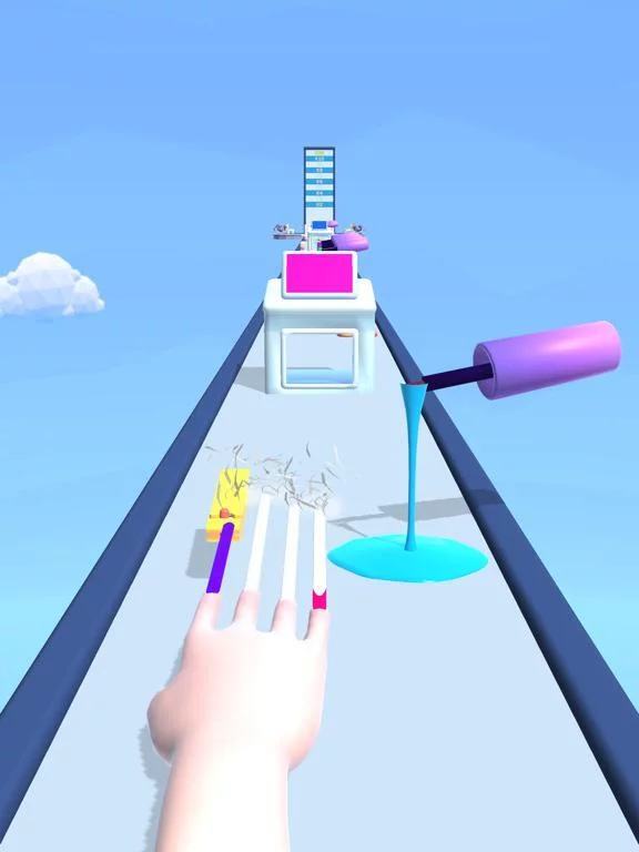 Изображение игры: Nail Art Run