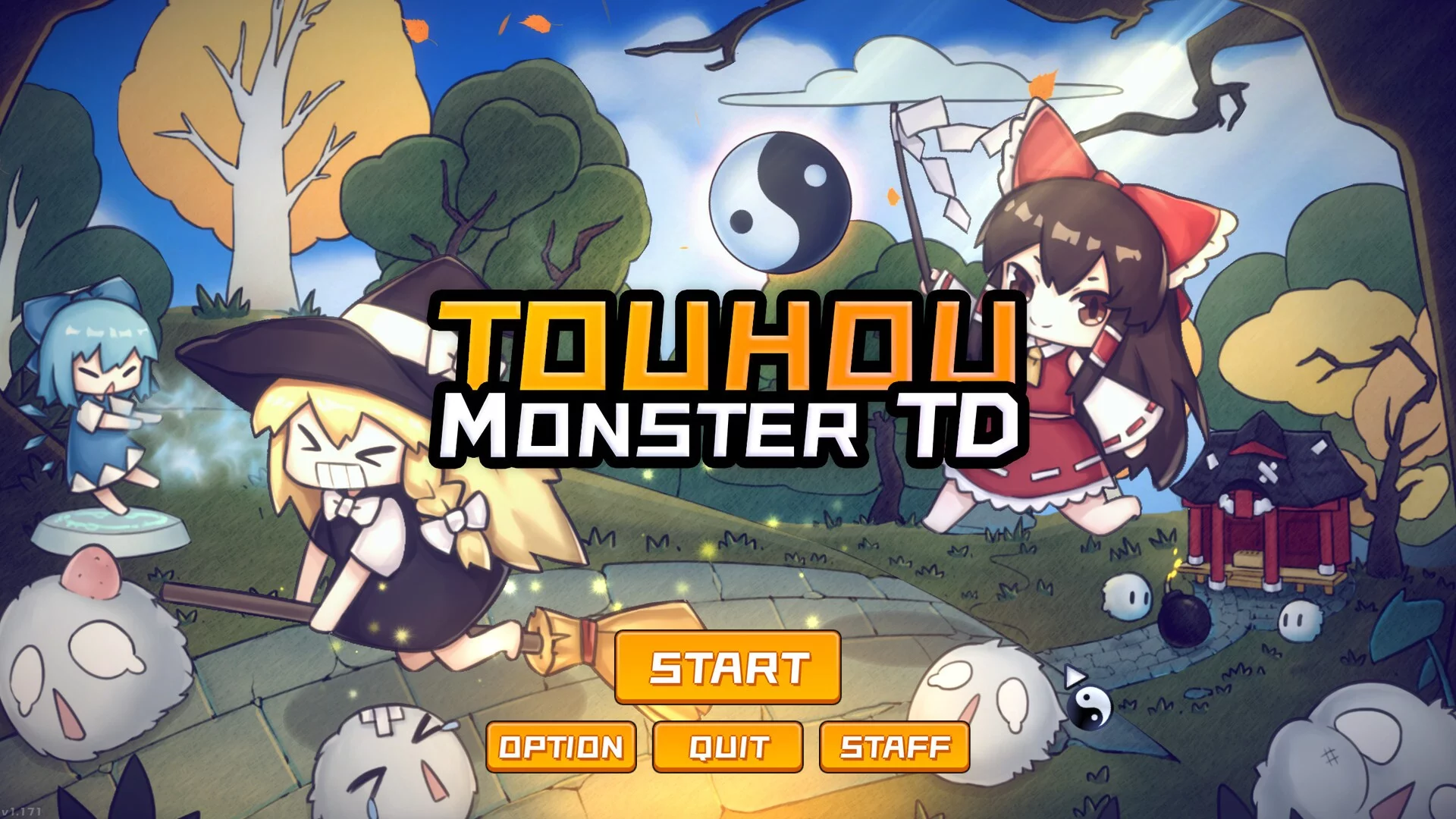 Изображение игры: Touhou Monster TD ~ 幻想乡妖怪塔防