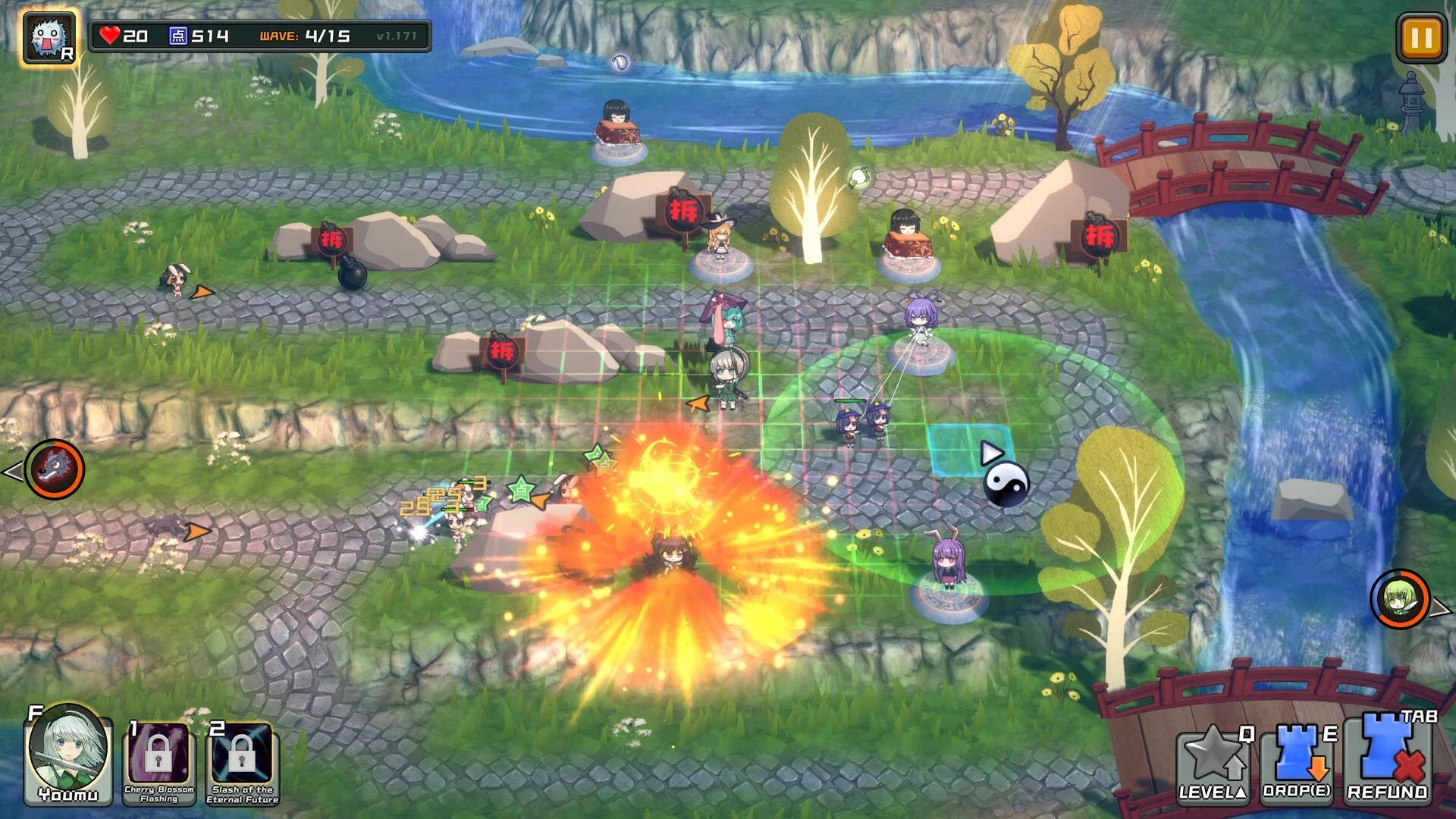 Изображение игры: Touhou Monster TD ~ 幻想乡妖怪塔防